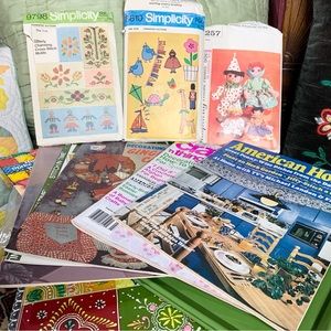 70s Embroidery Transfer Craft Sewing Lot